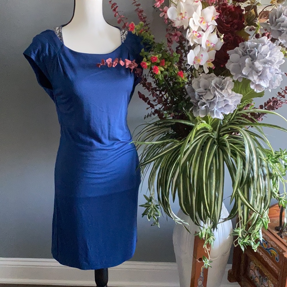 AX Armani Exchange Cocktail Blue Mini Dress